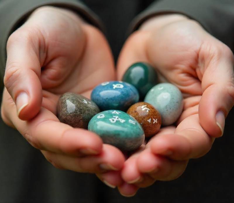 Runes healing stones for wellness