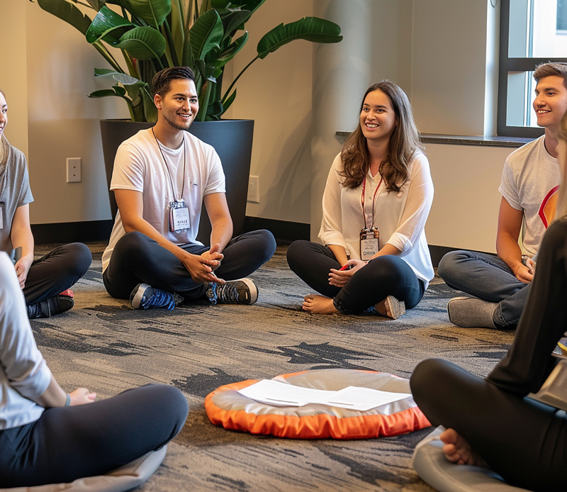 Certified hypnotherapist guiding a client